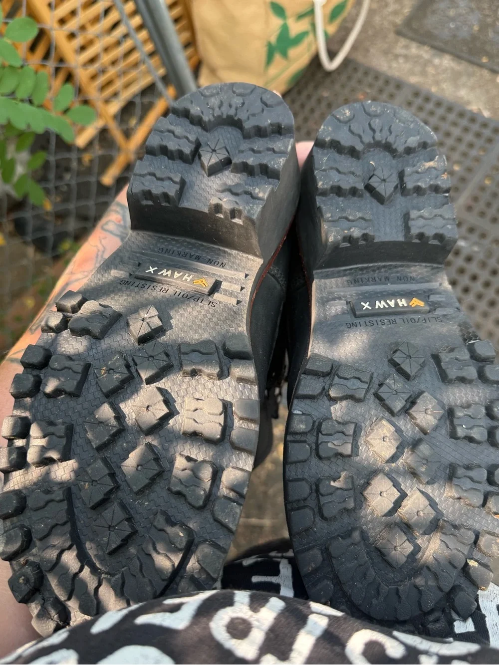 $140 HAWX Men's 8 inch Logger Composite Safety Toe Work Boots 9.5 D